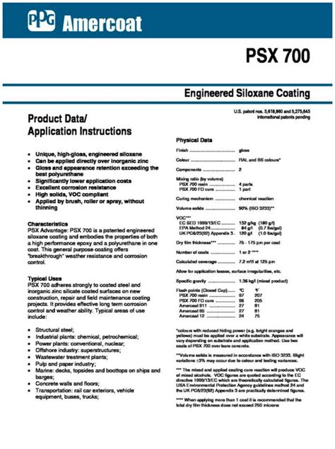 psx 700 data sheet|PSX® 700